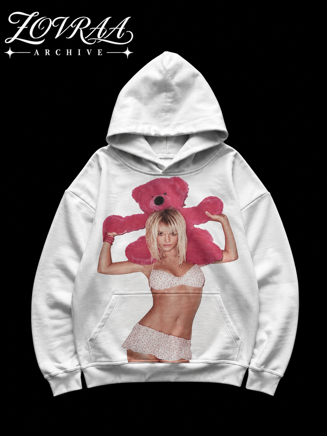 PINK PLUSH HOODIE