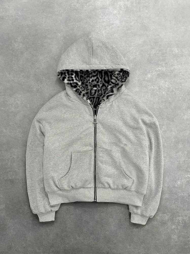 Leopard Print Hoodie
