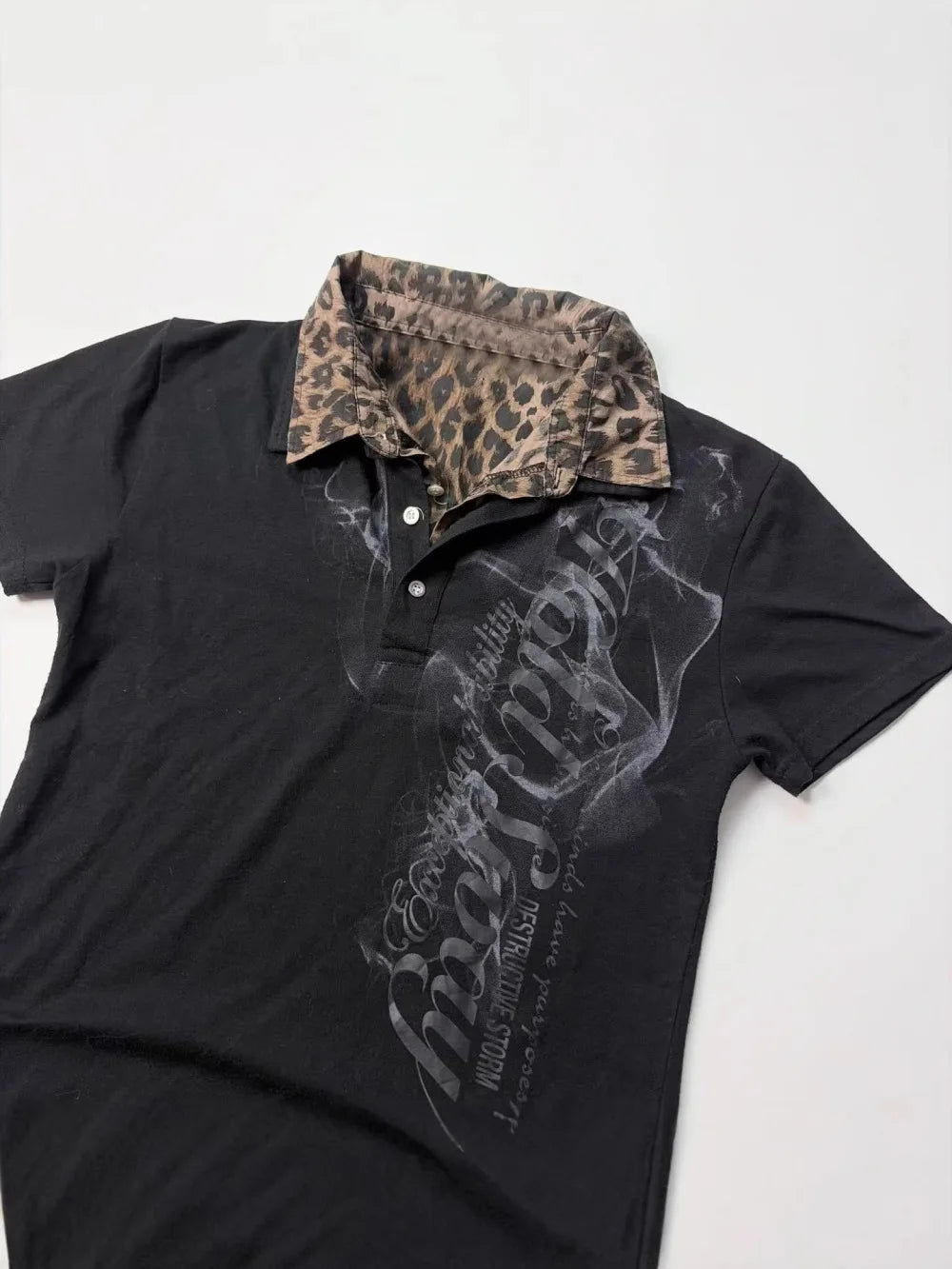 Leopard Collar Polo